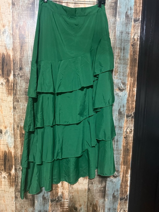 SHEIN Dresses & Skirts - SHEIN Green Tiered Maxi Skirt with Ruffle Layers